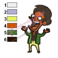Apu Nahasapeema Simpsons Embroidery Design 02